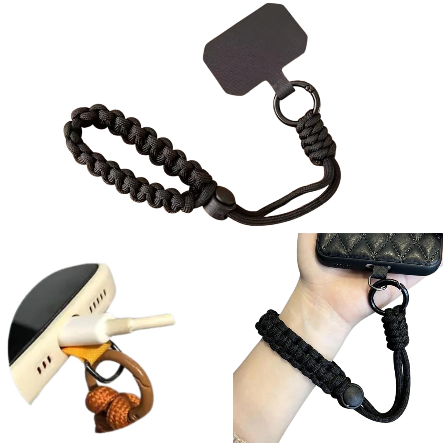 SHOPVILLA Universal Phone Woven Lanyard Keychain, Mobile Phone Key Chain, Phone Pendant Wrist Strap Compatible with Most Cell Phones Mobile Phone Case Pendrive Purse Key ID Card - Image 2