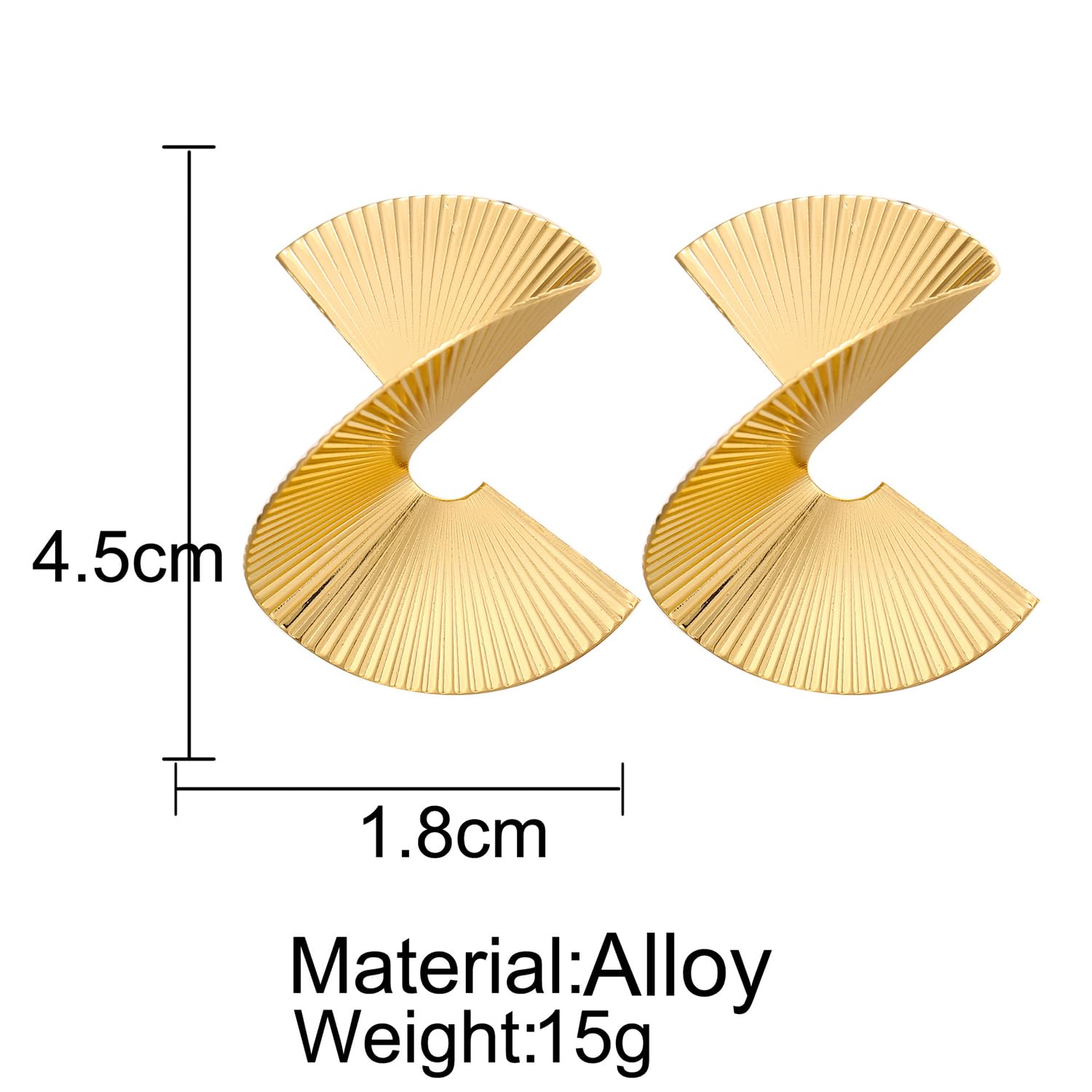 Shining Diva Fashion Latest Stylish Gold Plated Earrings for Women and Girls - Image 6