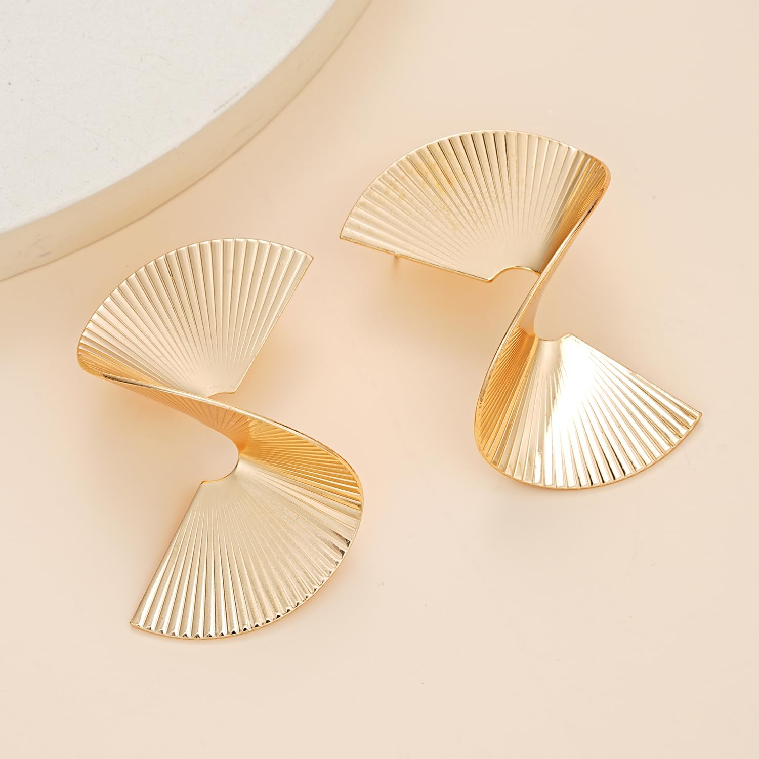 Shining Diva Fashion Latest Stylish Gold Plated Earrings for Women and Girls - Image 5
