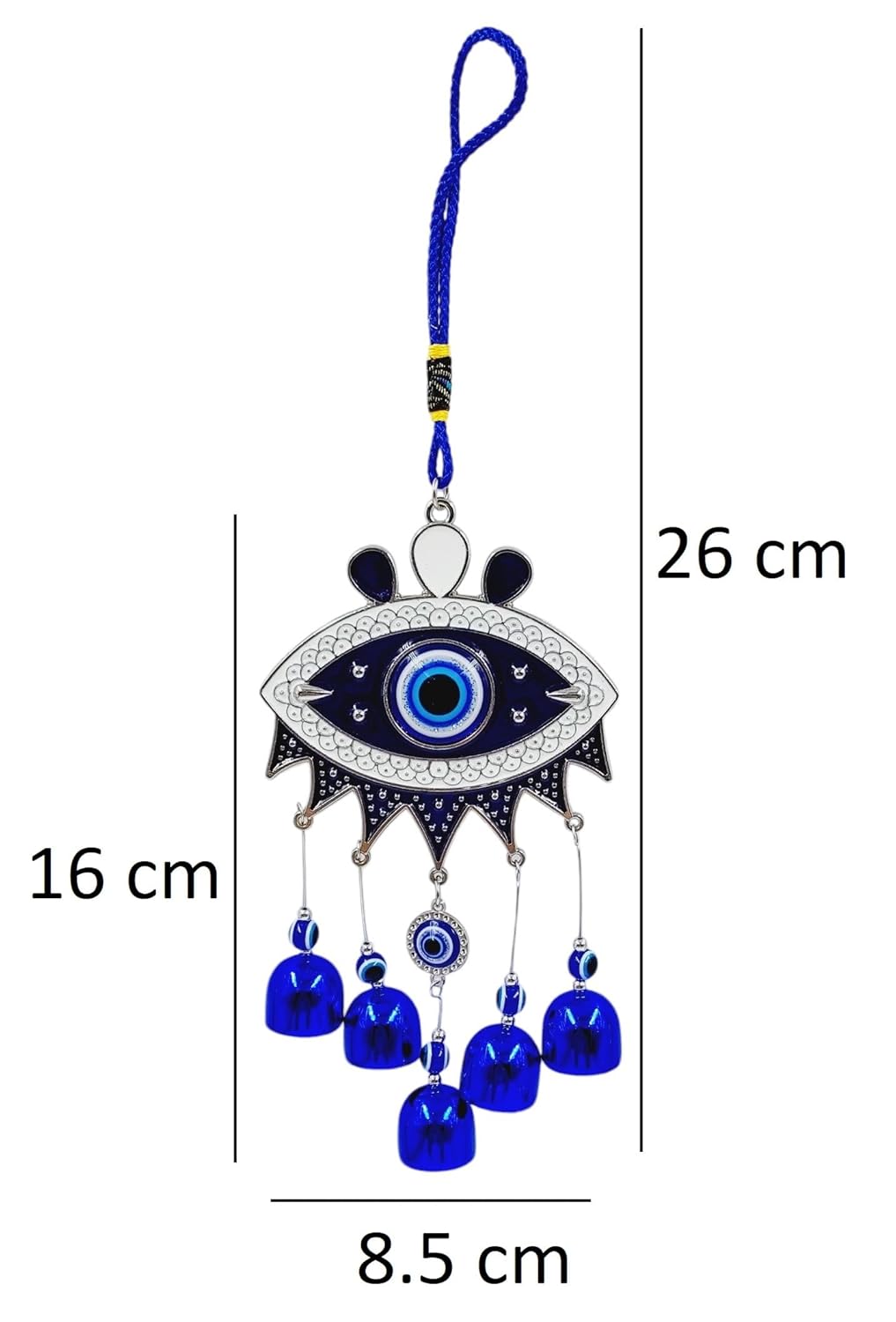 Evil Eye Hanging Nazar Battu Charm for Home Shop Office Protection, Good Luck and Prosperity - Image 4