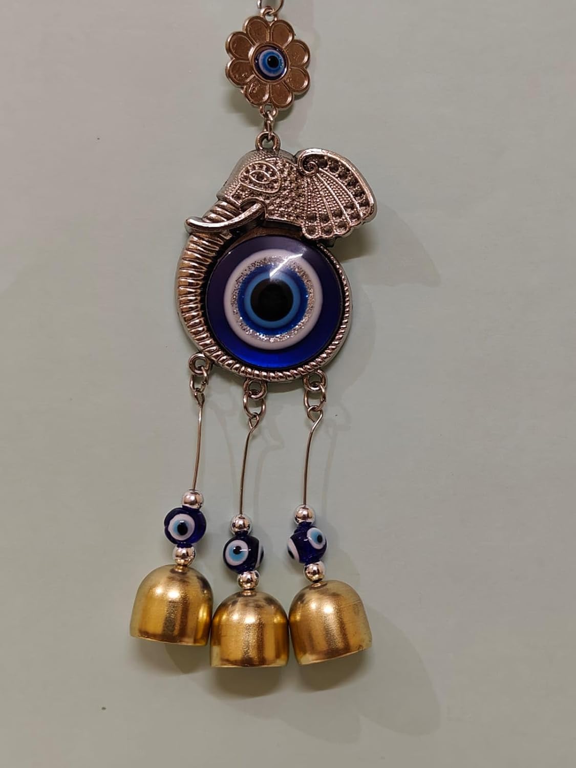 SRDH Evil Eye Elephant Hanging for Home Décor, Outdoor Indoor & Office Hanging for Good Luck with Prosperity - Image 3