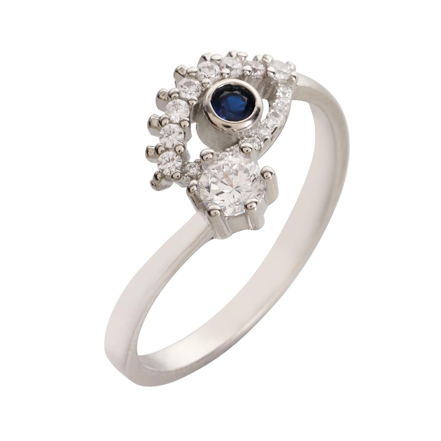Silver Chest 925 Sterling Silver Ring for Women & Girls | Featuring Cubic Zirconia | Authenticity Certified | Elegant design perfect for any occasion a timeless addition to your jewelry collectio - Image 8