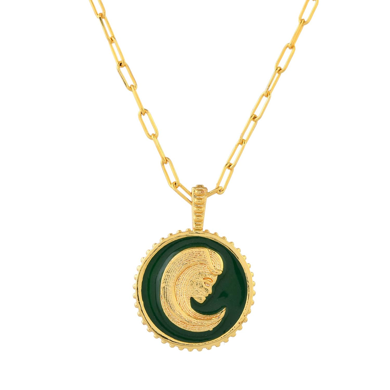 VOYLLA Zodiac Virgo And Evil Eye Reversible Pendant|Zodiac Sign|Everyday Pendant|Gift For Her - Image 2