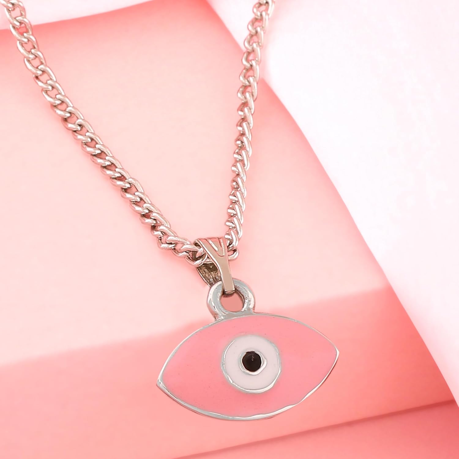 Estele Evil Eye Charm Pendant/Chain Necklace for Girls & Womens - Image 4