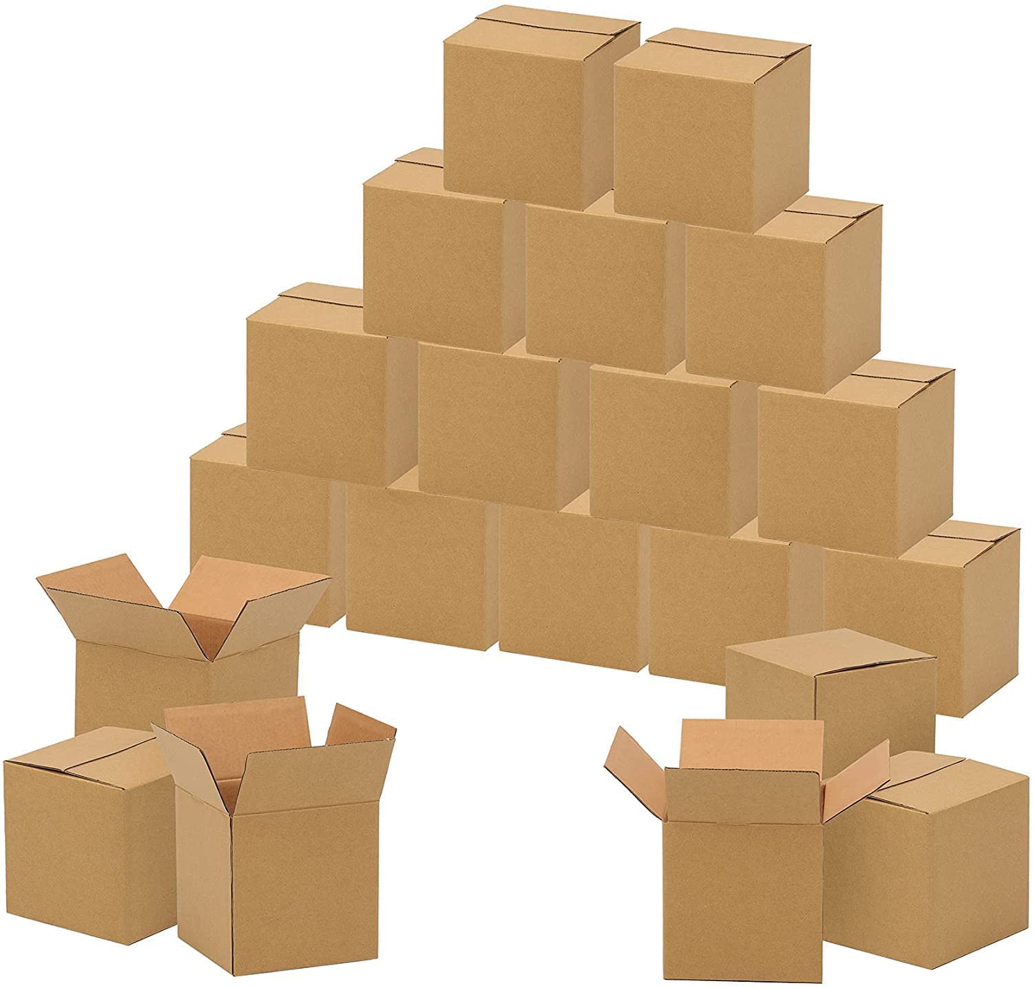 SecureShip 4 x 4 x 4 Corrugated Cardboard 3 Ply Box For Packing, Moving, Shipping, Gifting, Multi Propose Use (Pack of 10) - Image 2