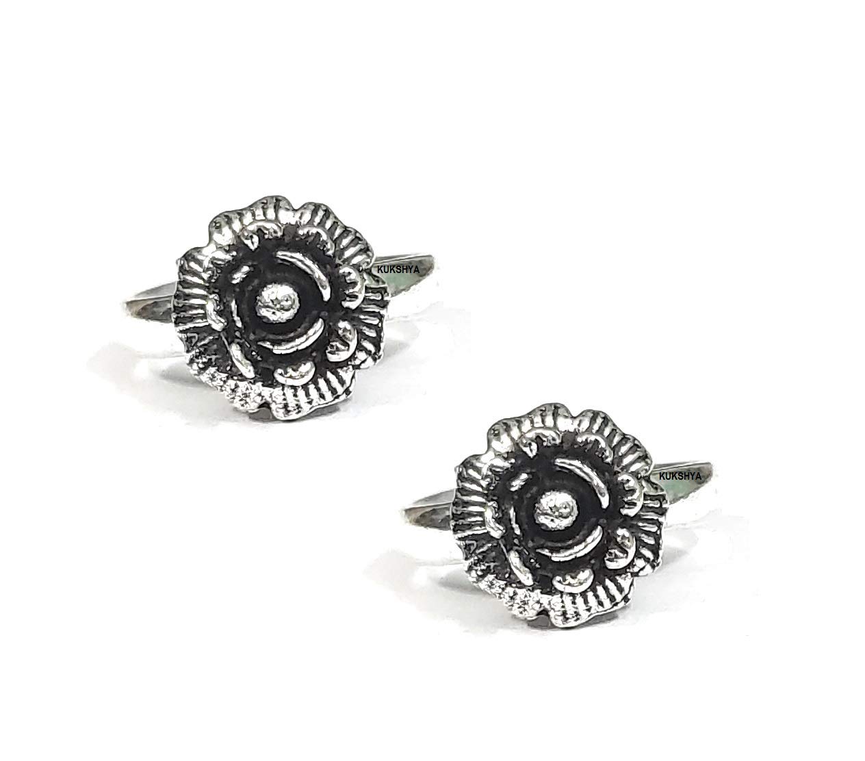 KUKSHYA JEWELLERS Exclusive 925 Pure Silver Plain Toe Rings/Bicchiya for Girls and Women_Traditional_comfortable_Adjustable - Image 4