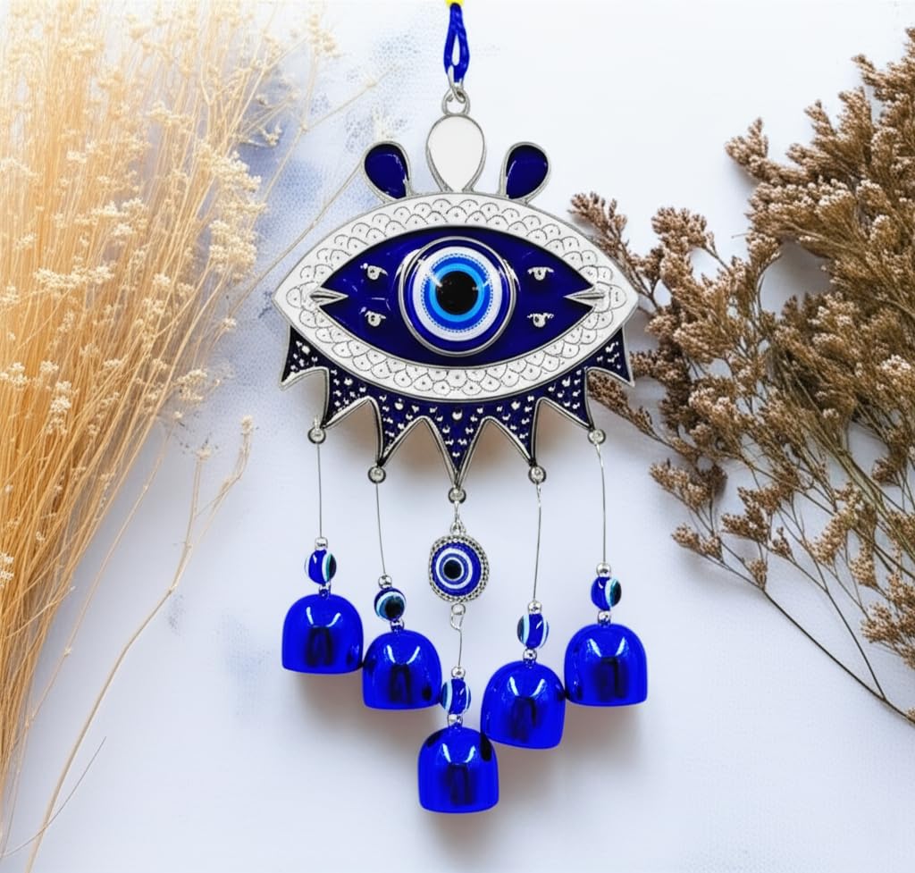 Evil Eye Hanging Nazar Battu Charm for Home Shop Office Protection, Good Luck and Prosperity - Image 2