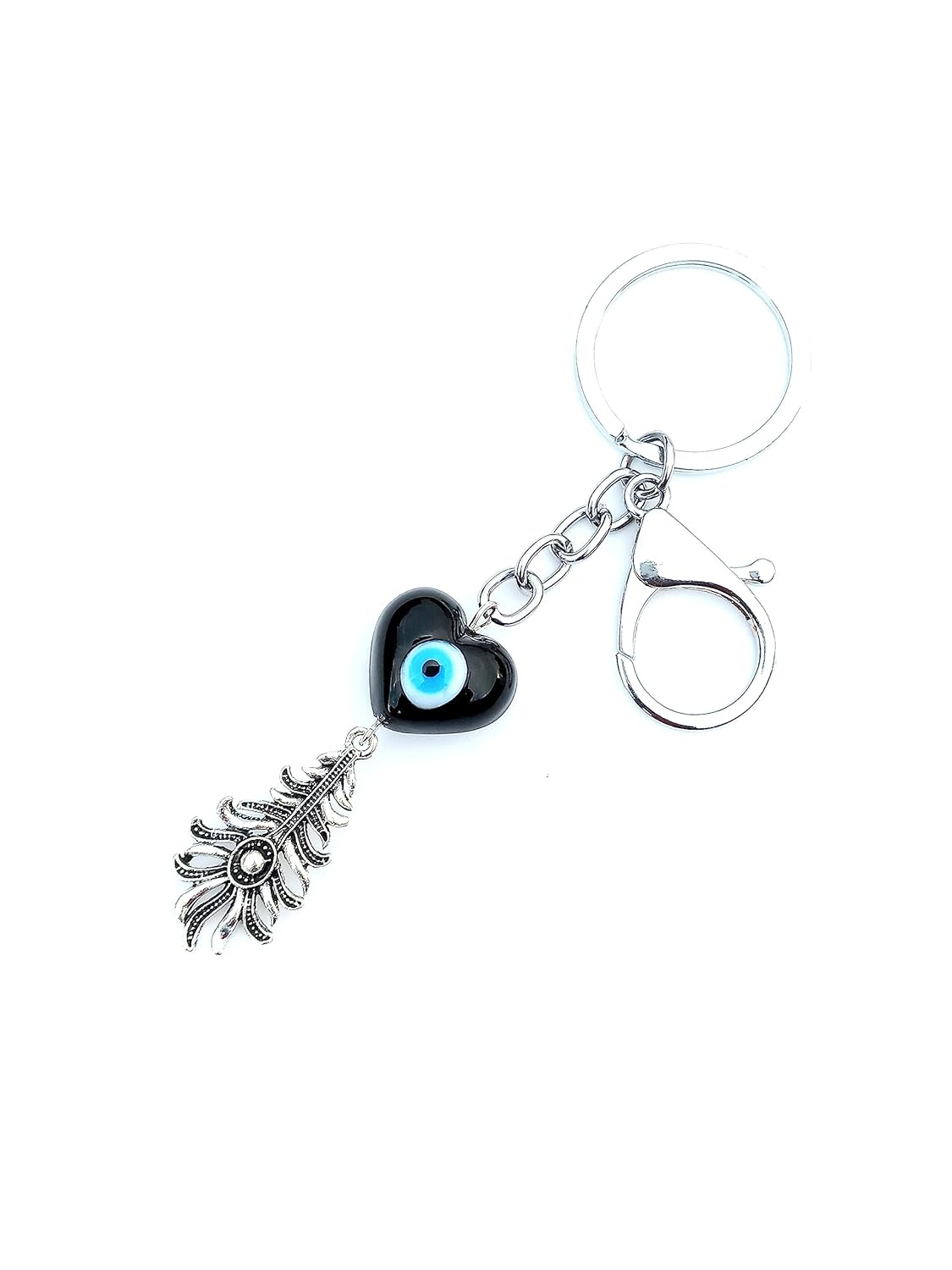 Lucky Evil Eye Keychain Eye Turkish Nazar Bead Keyring Good Luck Blessing Handbag Charm for Home Car Bag Purse Decoration, Blessing, Great Gift - Image 2