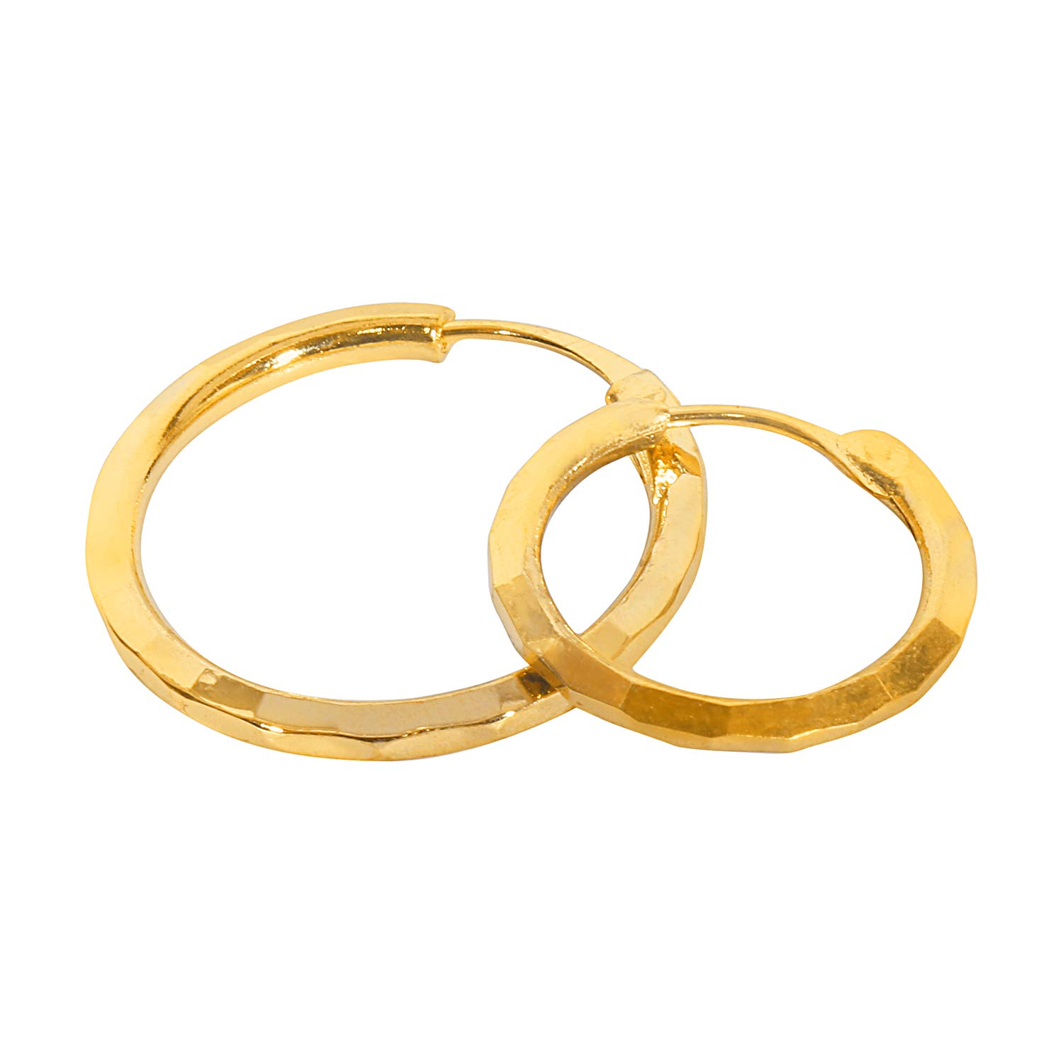 Shining Jewel - By Shivansh Women's Classic and Evergreen Designer Gold Hoop Earrings Combo (SJEC_35) - Pack of 2 - Image 4