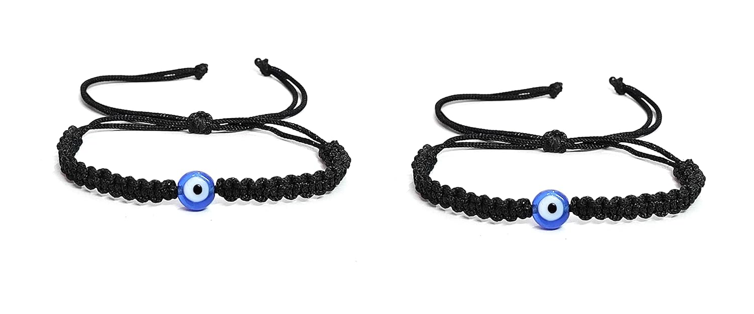 ASTROGHAR Pair Of Evil Eye Protection Najariya Adjustable Najariya Bracelets For Babies and Kids Set Of 2 - Image 2