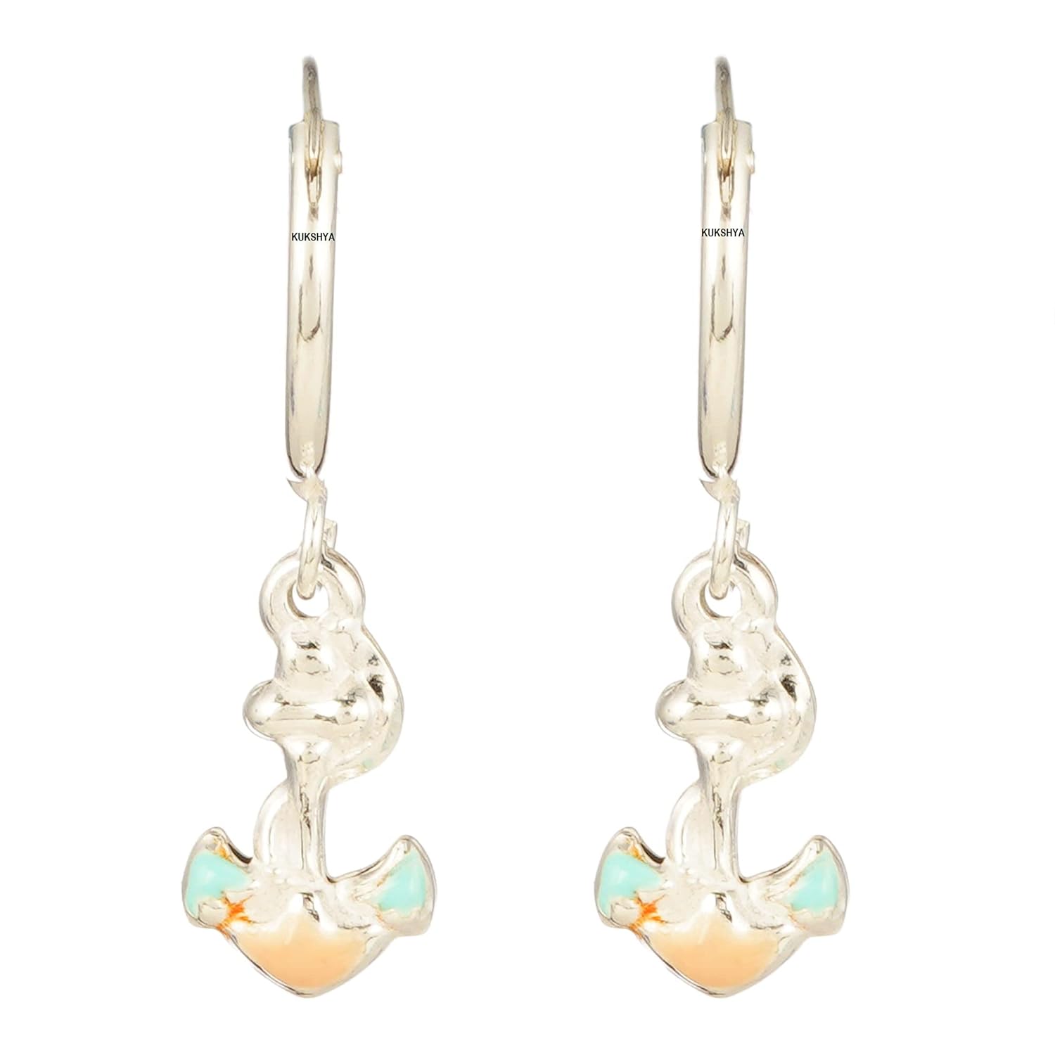 KUKSHYA JEWELLERS 925 Sterling Silver Charms Hoops Bali Earrings pair for Girls, Babies, Boys or Women (Small Size) - Image 2