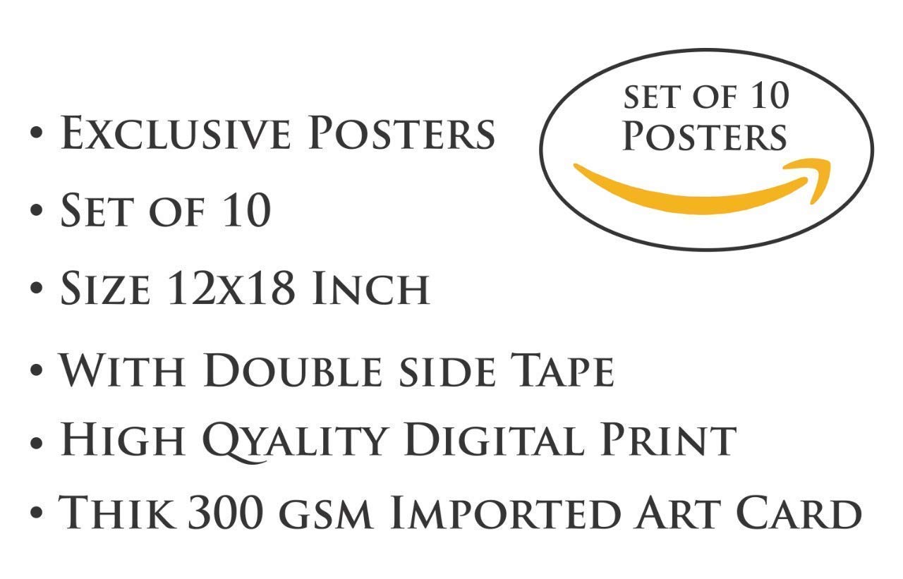 Paper Plane Design Inspirational Wall Abstract Poster (45 cm x 30 cm x 0.2 cm) (Pack of 10), Multicolour - Image 6