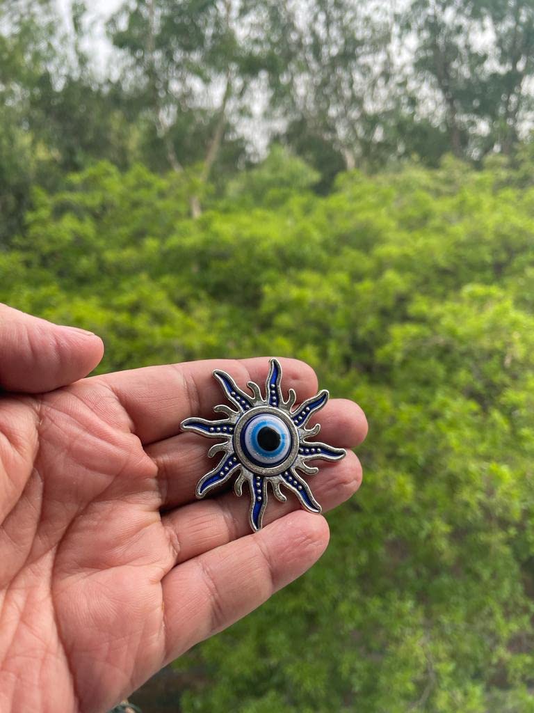 BLUE BEADS Home & Decor Magnets Evil Eye Sun Fridge Magnet Refrigerator Sticker - Sign of Good Luck & Protection Unique Trending Items Home and Office Decorative Things & Car Accessories - Image 6