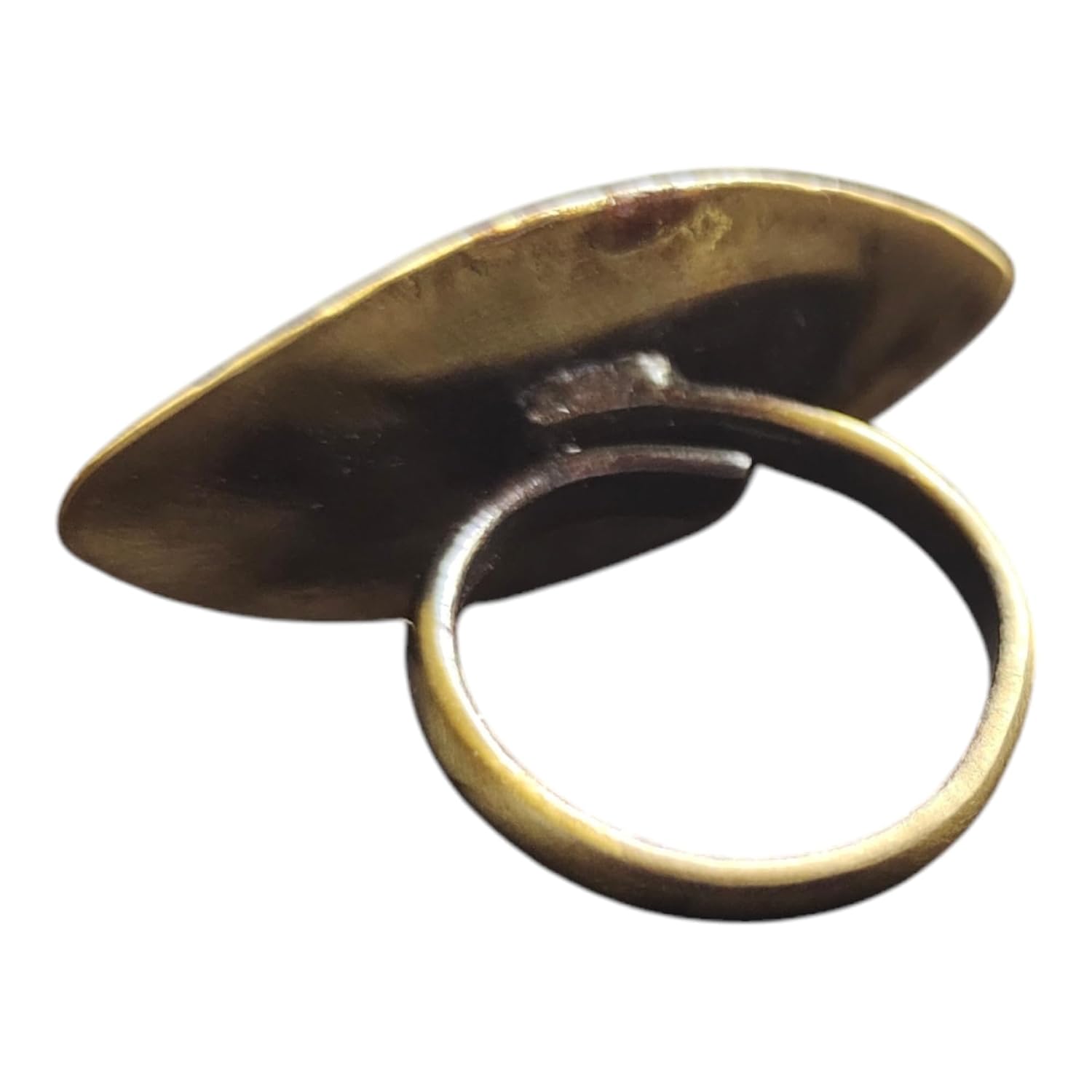 SANDDOOK Brass Evil Eye Finger Rings for Women | Adjustable Handcrafted Statement Jewelry | Elegant and Stylish Accessory for Everyday Wear, Parties, Weddings, and Special Occasions - Image 3