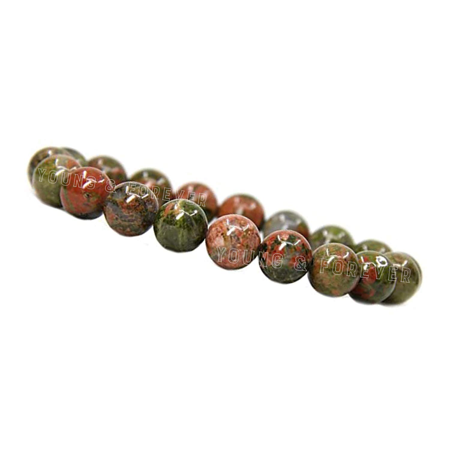 Young & Forever Gift Natural Reiki Feng-Shui Healing Crystal Gem Stone Crystal Bracelet for Men and Women - Image 2
