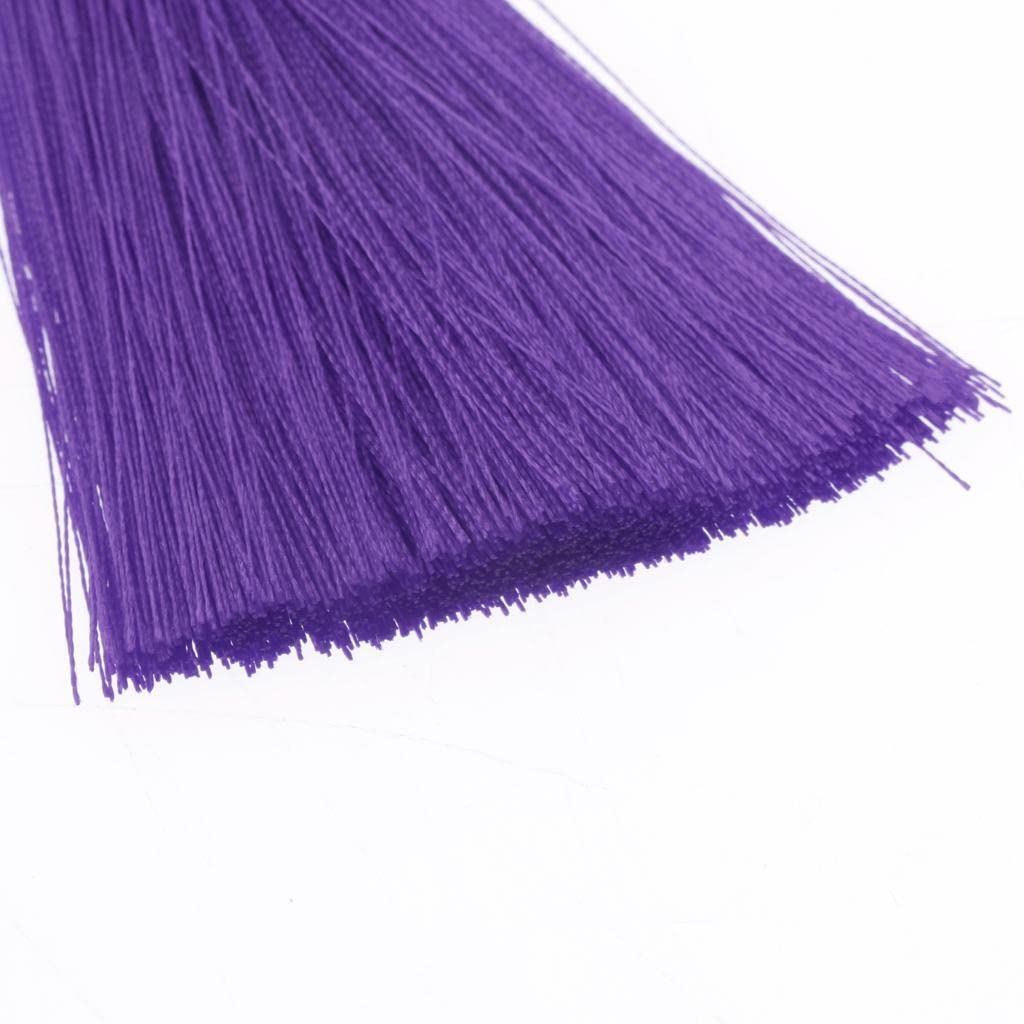 CLUB BOLLYWOOD®5pcs 18cm Chunky Tassels Handmade Silky Floss Bookmark Tassels Purple|Clothing, Shoes & Accessories | Womens Handbags & Bags | Handbag Accessories|5 Pieces Tels Pendant - Image 4