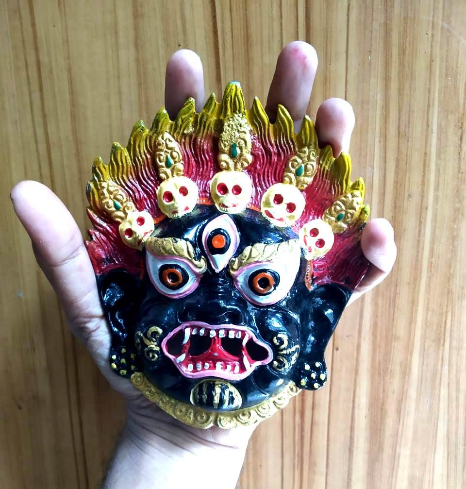 GELLON Mahakaal Face Mask Wall Hanging Nazar Battu, Protect Your Home Shop & Office Entrance (Pack Of 1) (pack of 1) - Image 5
