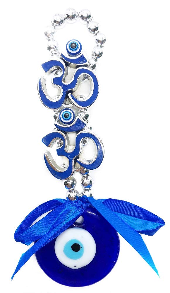 Soul Karma Om Evil Eye Protection Good Luck Positivity Prosperity Metal Door/Wall Hanging Gifting Diwali Home Décor (16.6x5x16.6 CM) - Image 2