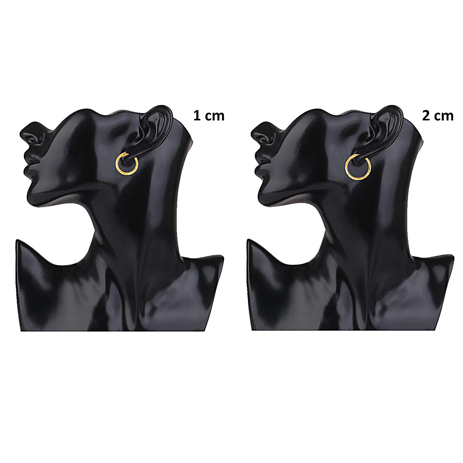 Shining Jewel - By Shivansh Women's Classic and Evergreen Designer Gold Hoop Earrings Combo (SJEC_35) - Pack of 2 - Image 5