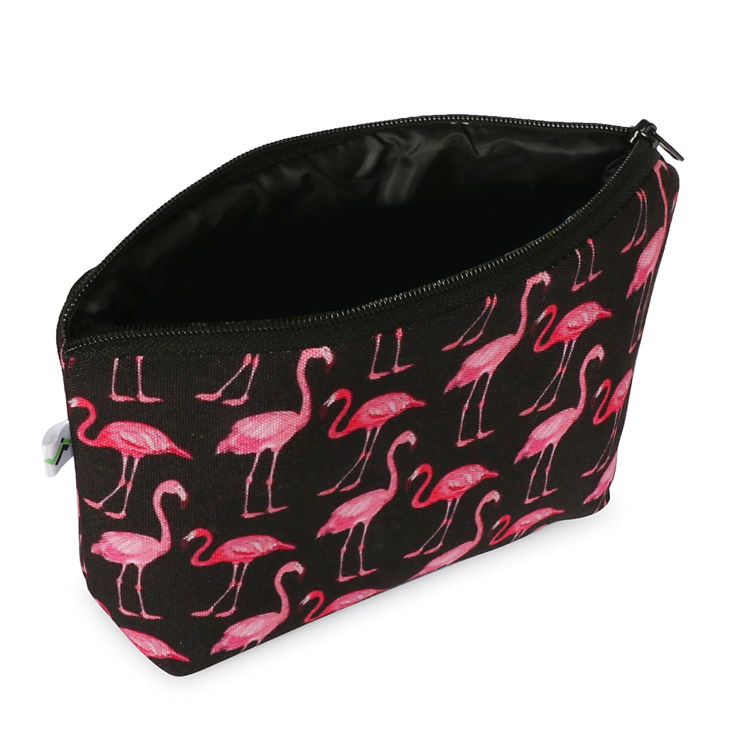 Jellify Black Flamingo Makeup Pouch for Girls Stylish & Compact Cosmetic Organizer for Travel & Daily Use - Image 4