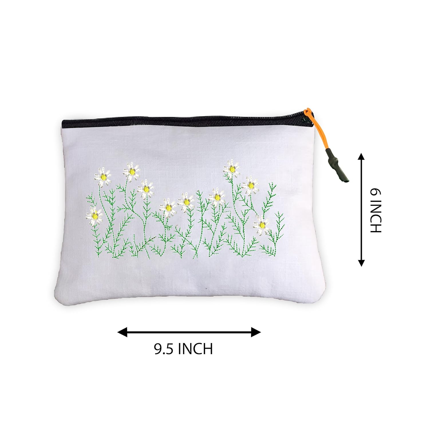 ISEE 360 Embroidery Pouches for Women Eco Friendly| Gifting|Flower Printed Purse|College Students|Girls - Image 8