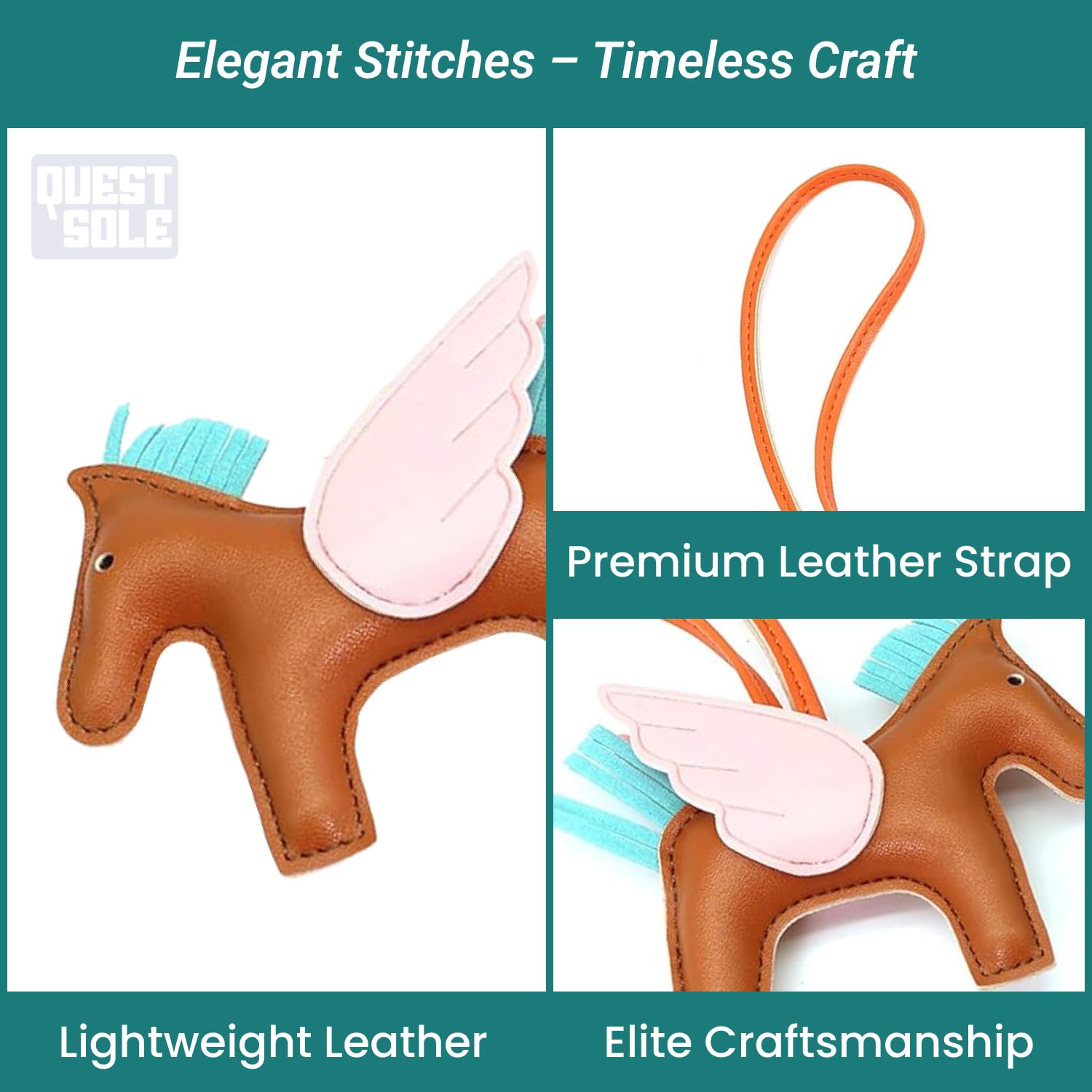Questsole Bag Charm - Elegant Bag Charms for Handbags & Bracelet Charms - Sophisticated Accessories for Your Collection - Image 6