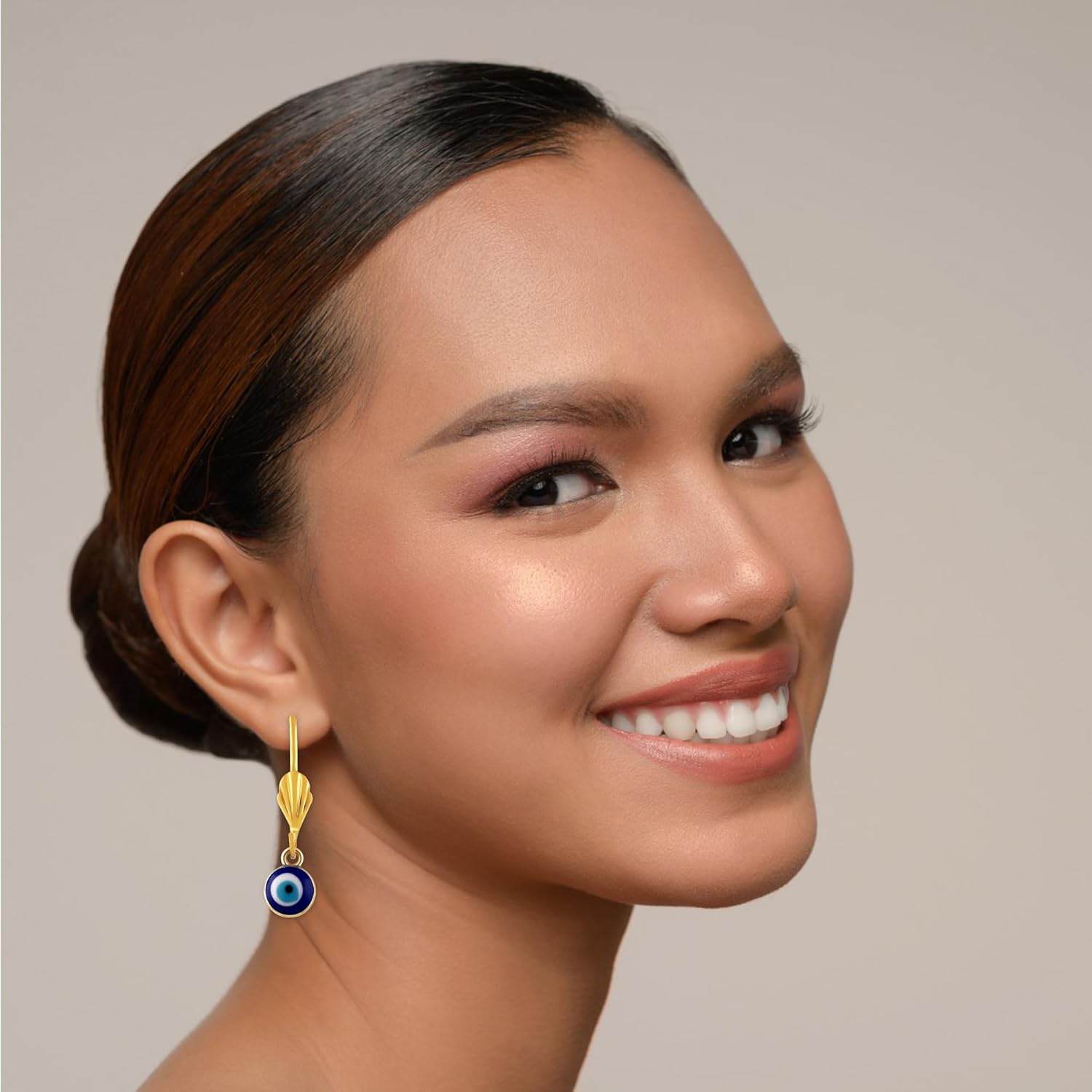 BDIVA 18K Gold Plated Earrings for Woman and Girls/Hoops Earrings with Hook Closure, Latest Collection for Party, Festive Season and Gift, Handmade Earring - Image 6