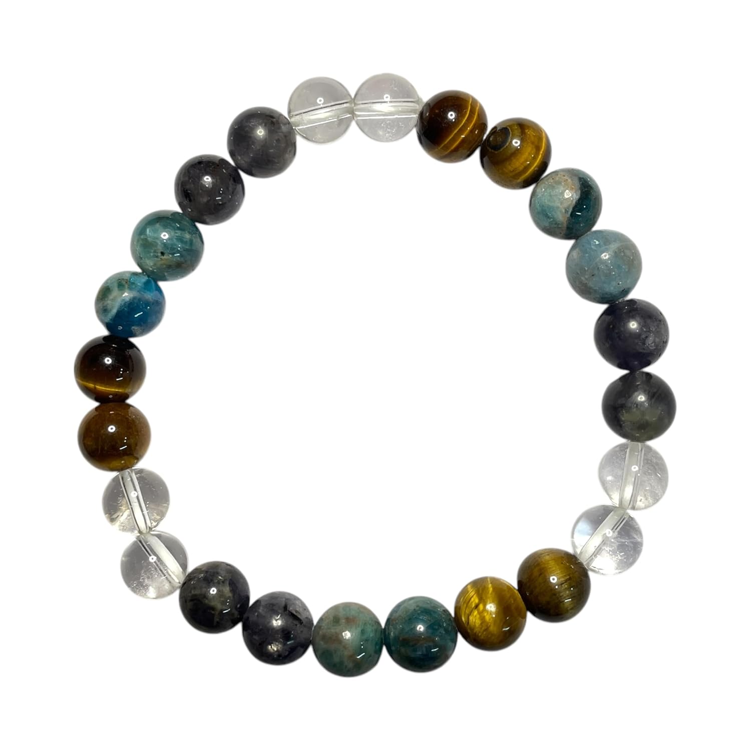 rocksmins Remedies Bracelet Advance Natural Original Crystal Real Stone Reiki Crystal Healing Positive Energy Attraction Stylish for Men Women Boy Girl Unisex 8mm Beads Stretchable - Image 2