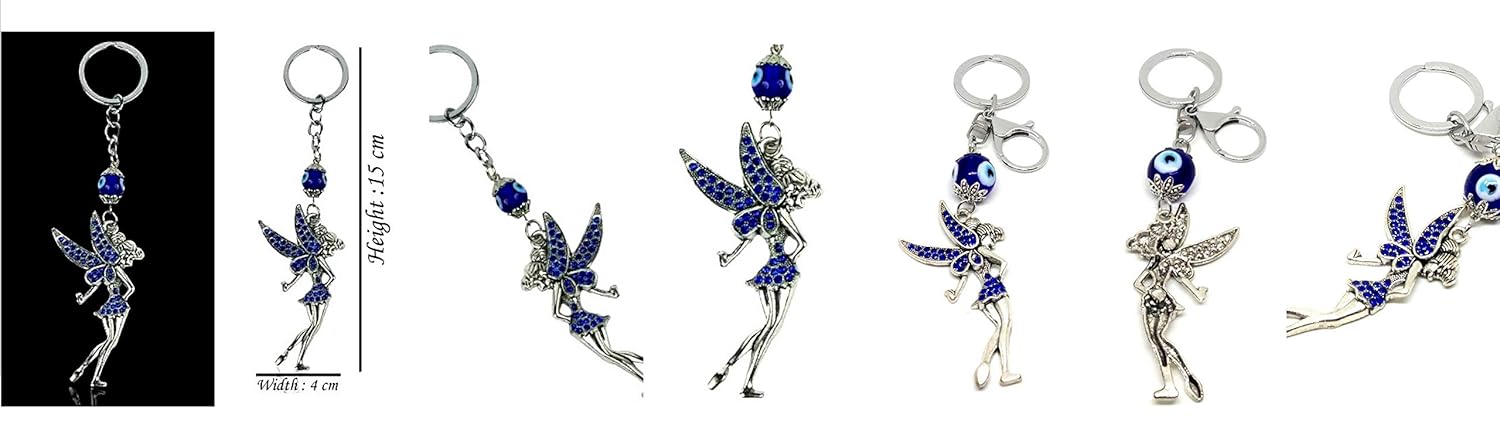 Trunkin Fairy Angel Girl Evil Eye Protection Keyring; Multicolour - Image 8