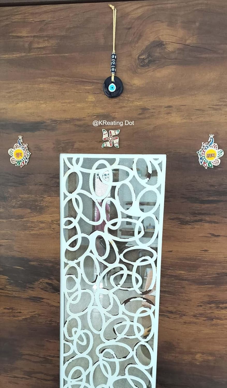 5 CM KReating Dot ORIGIONAL Evil Eye Blue Feng Shui Vastu, Nazar Batu | Protection from Bad Luck | Brings Prosperity, Success, Good Health and Wealth | Best for Home & Office & Car (Design-EEH82402) - Image 4