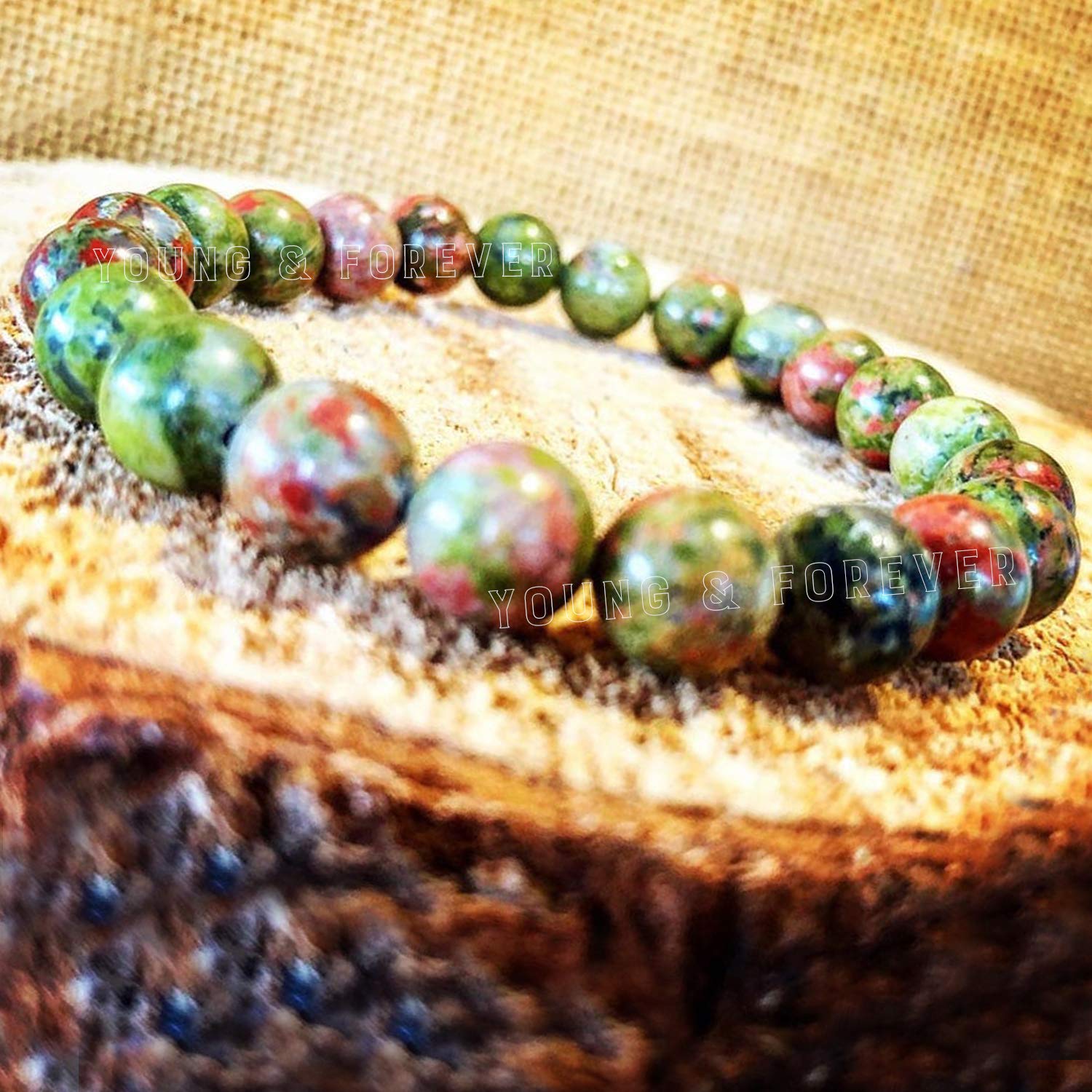 Young & Forever Gift Natural Reiki Feng-Shui Healing Crystal Gem Stone Crystal Bracelet for Men and Women - Image 7