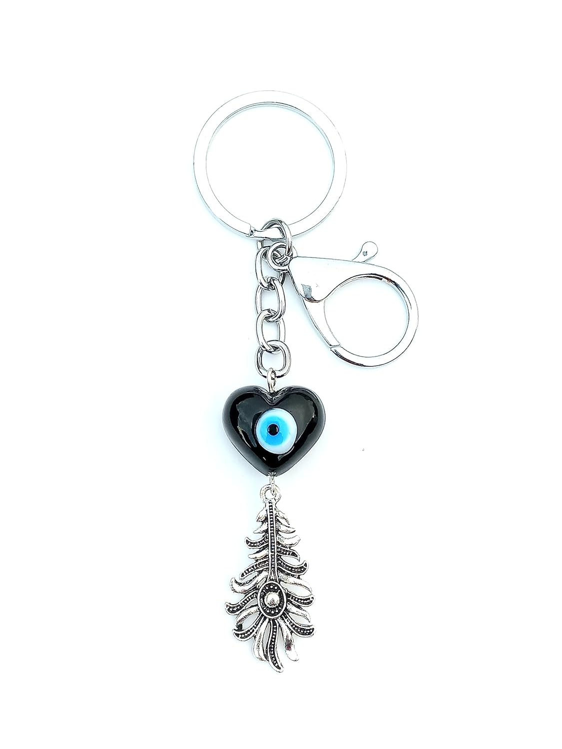 Lucky Evil Eye Keychain Eye Turkish Nazar Bead Keyring Good Luck Blessing Handbag Charm for Home Car Bag Purse Decoration, Blessing, Great Gift - Image 4