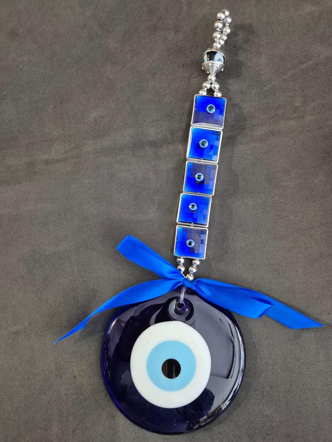 DT DECTONE Evil Eye Hanging for Home & Office | Turkish Evil Eye for Good Luck & Prosperity,Main Door Entrance Nazar battu Hanging, Good Luck Charm and Prosperity 12.7 cm - Image 8