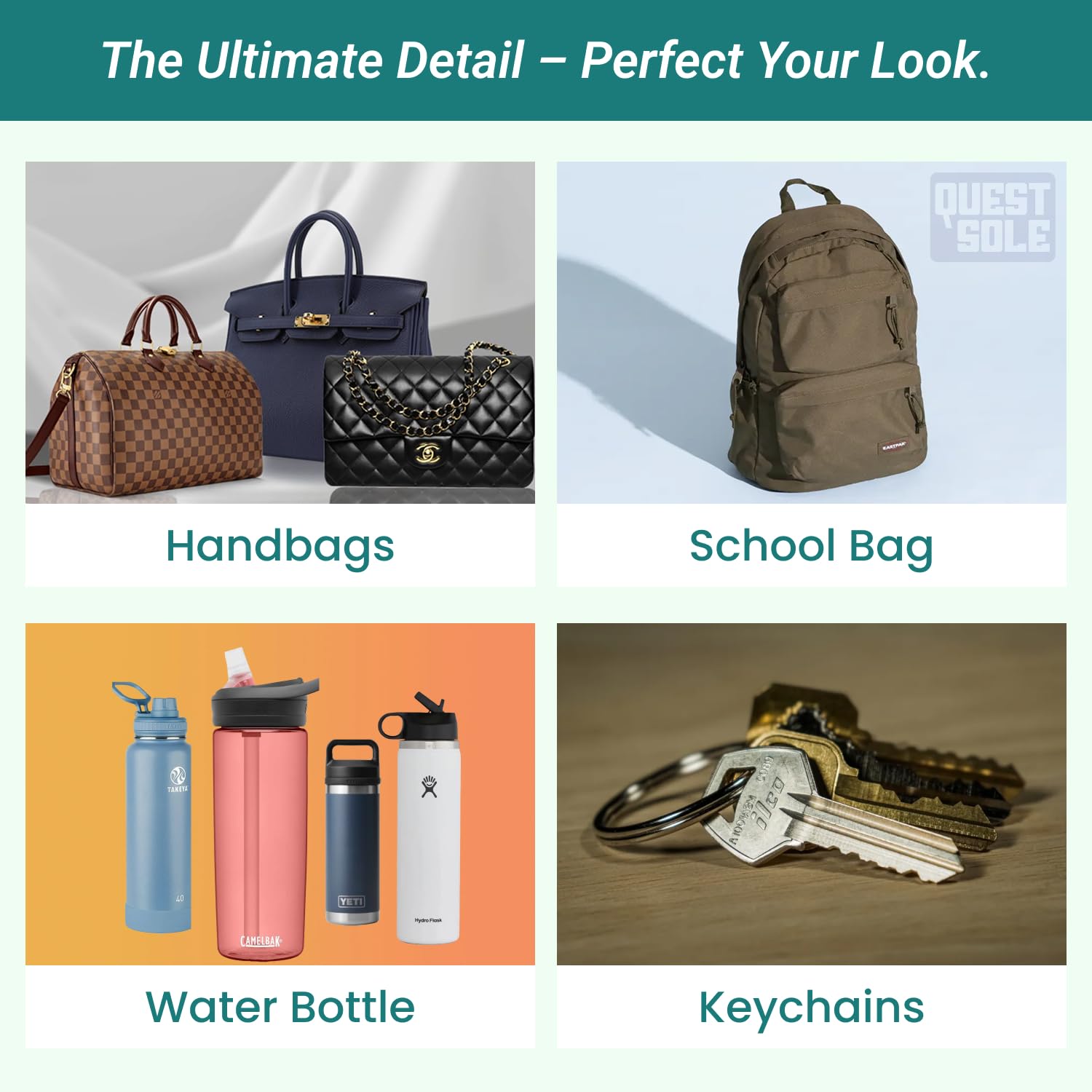 Questsole Bag Charm - Elegant Bag Charms for Handbags & Bracelet Charms - Sophisticated Accessories for Your Collection - Image 5