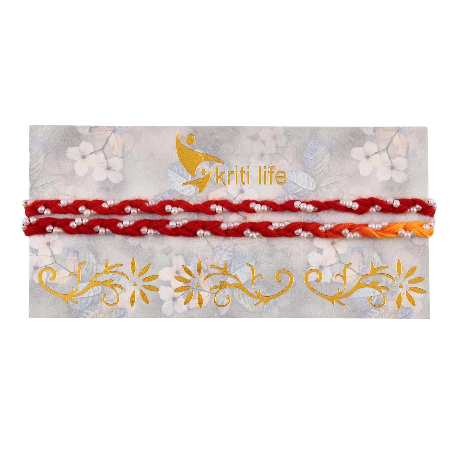 Kriti Life Mauli Thread Rakhi Set of Two for Brother, Sister, Kids| Dori, Dhaga, Bracelets Rakhi for Rakshabandhan - Image 2