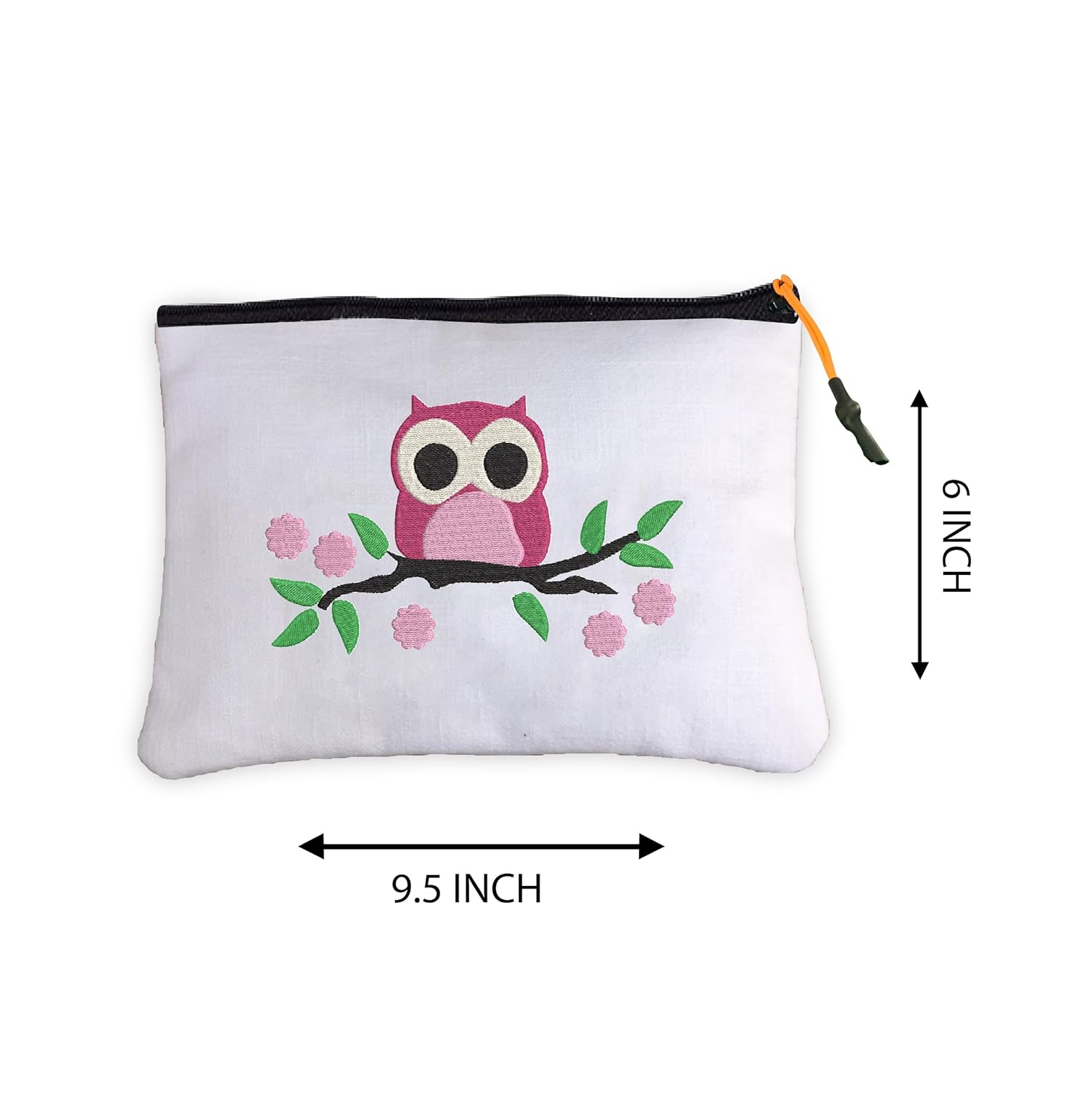 ISEE 360 Embroidery Pouches for Women Eco Friendly| Gifting|Owl Embroidered Purse|College Students|Girls - Image 7