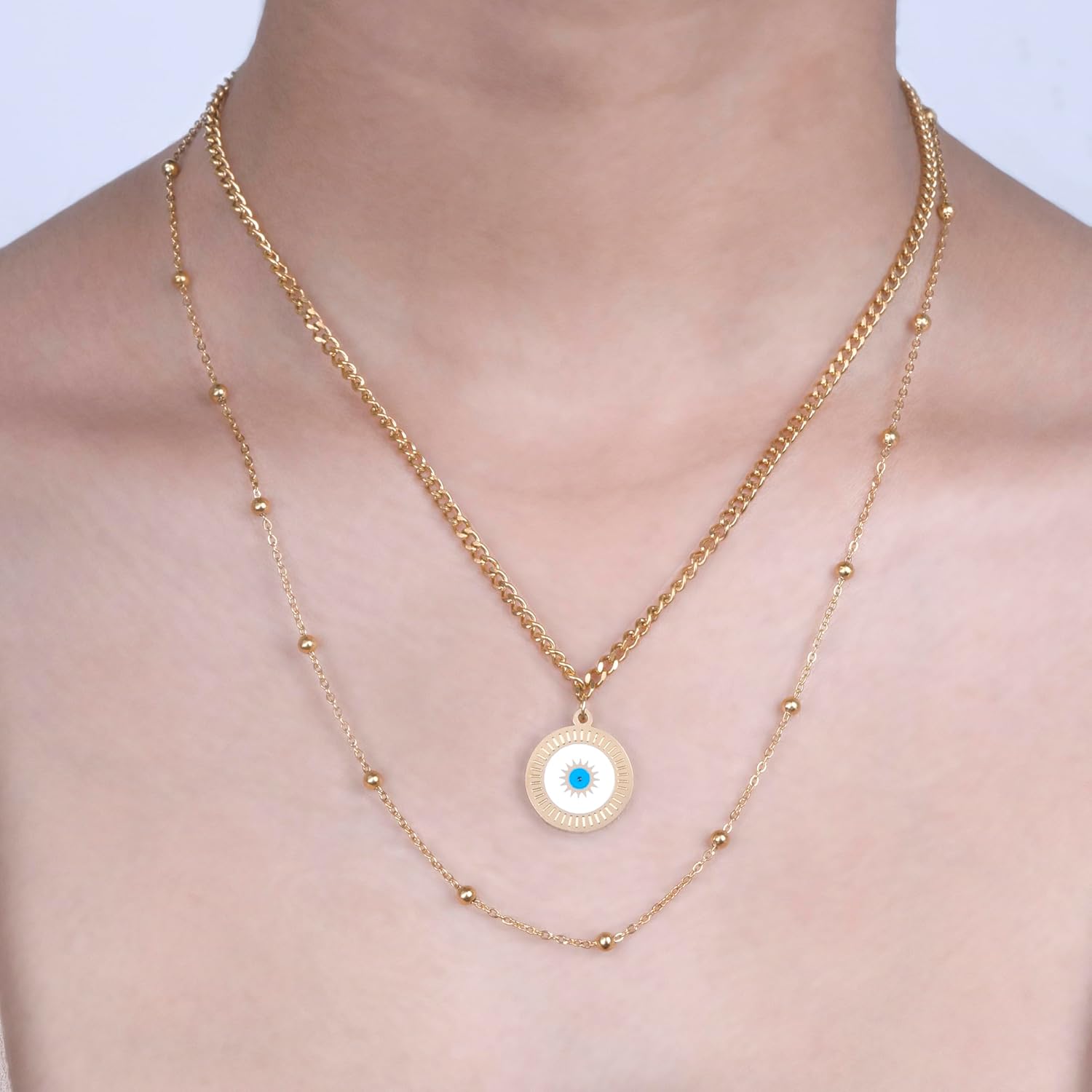 Artklim Gold Plated Pendant Necklace for Women & Girls - Image 3