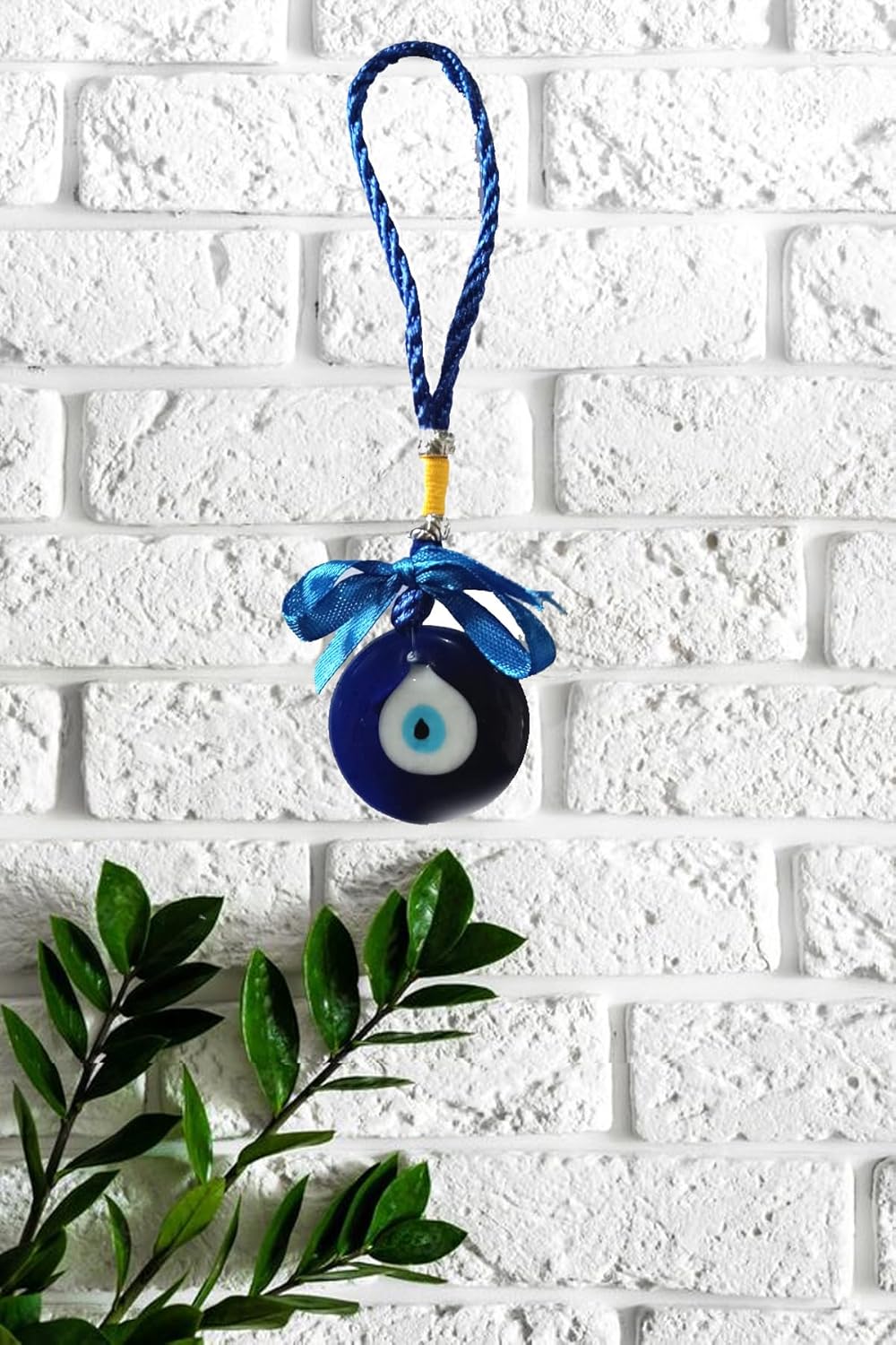 Effigy onlinehub Evil Eye Home Decor Turkish Hamsa Glass Greek Wall Hanging Home, Kitchen Decoration Ornament Nazar Battu Boncugu Amulet Charms Talisman Devil Eyes Protection (16) - Image 2