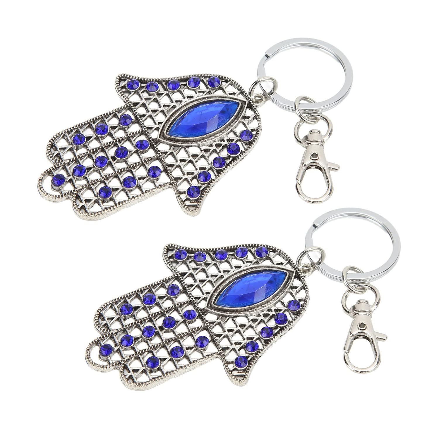 Evil Eye Keychain, Evil Eye Amulet Keychain Bag Charm Portable Exquisite for Belt Loop for Backpack for Handbag - Image 2