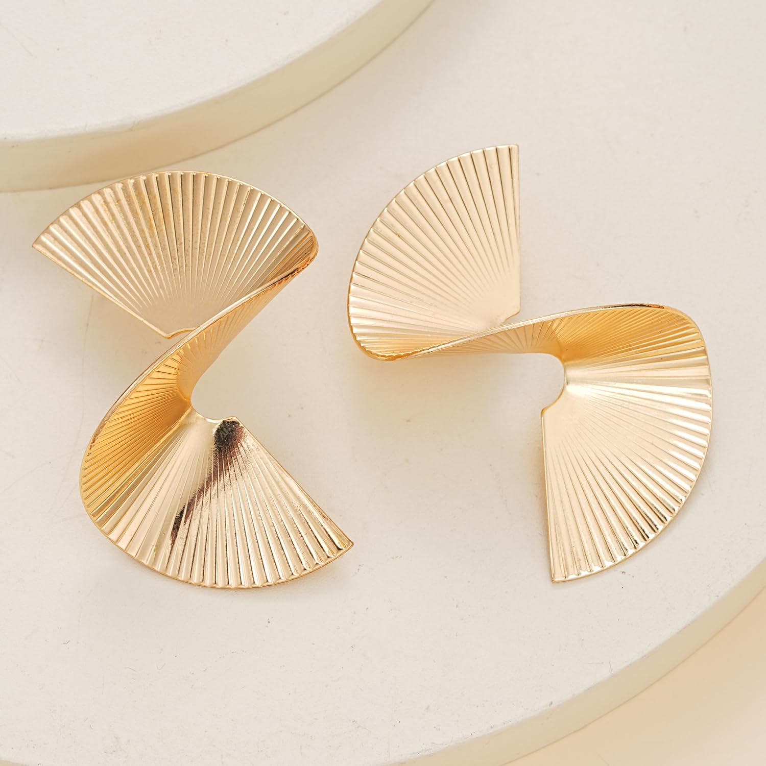 Shining Diva Fashion Latest Stylish Gold Plated Earrings for Women and Girls - Image 4