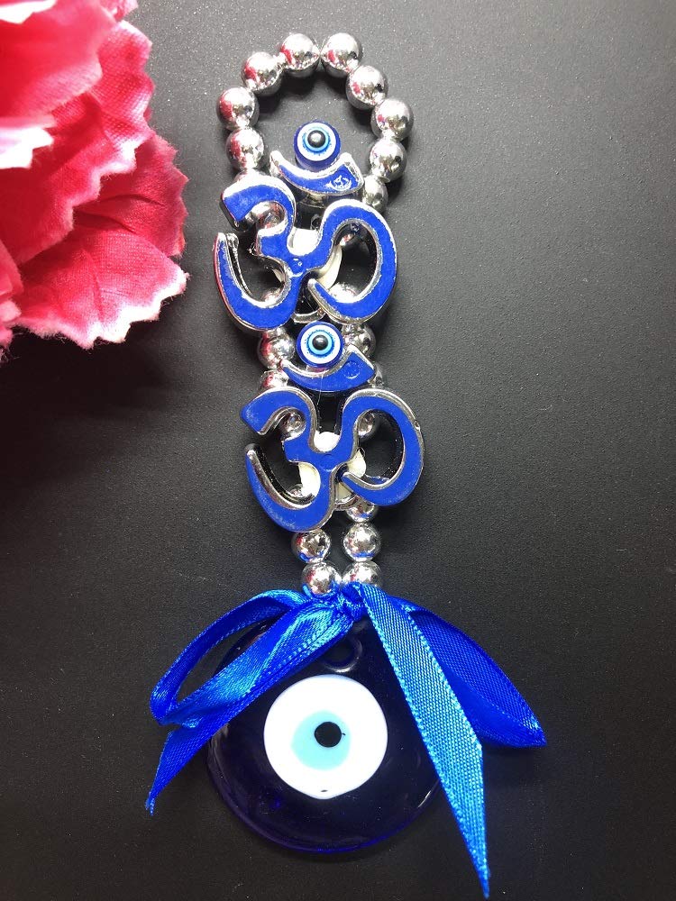 Soul Karma Om Evil Eye Protection Good Luck Positivity Prosperity Metal Door/Wall Hanging Gifting Diwali Home Décor (16.6x5x16.6 CM) - Image 3