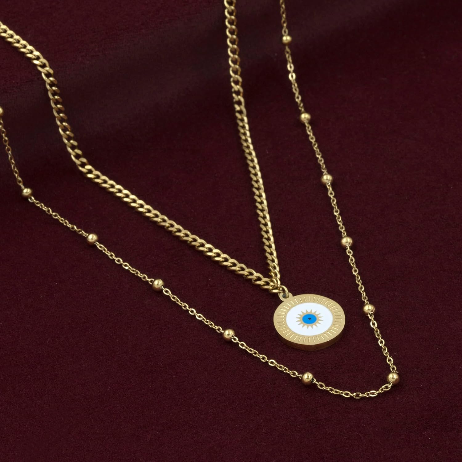 Artklim Gold Plated Pendant Necklace for Women & Girls - Image 5