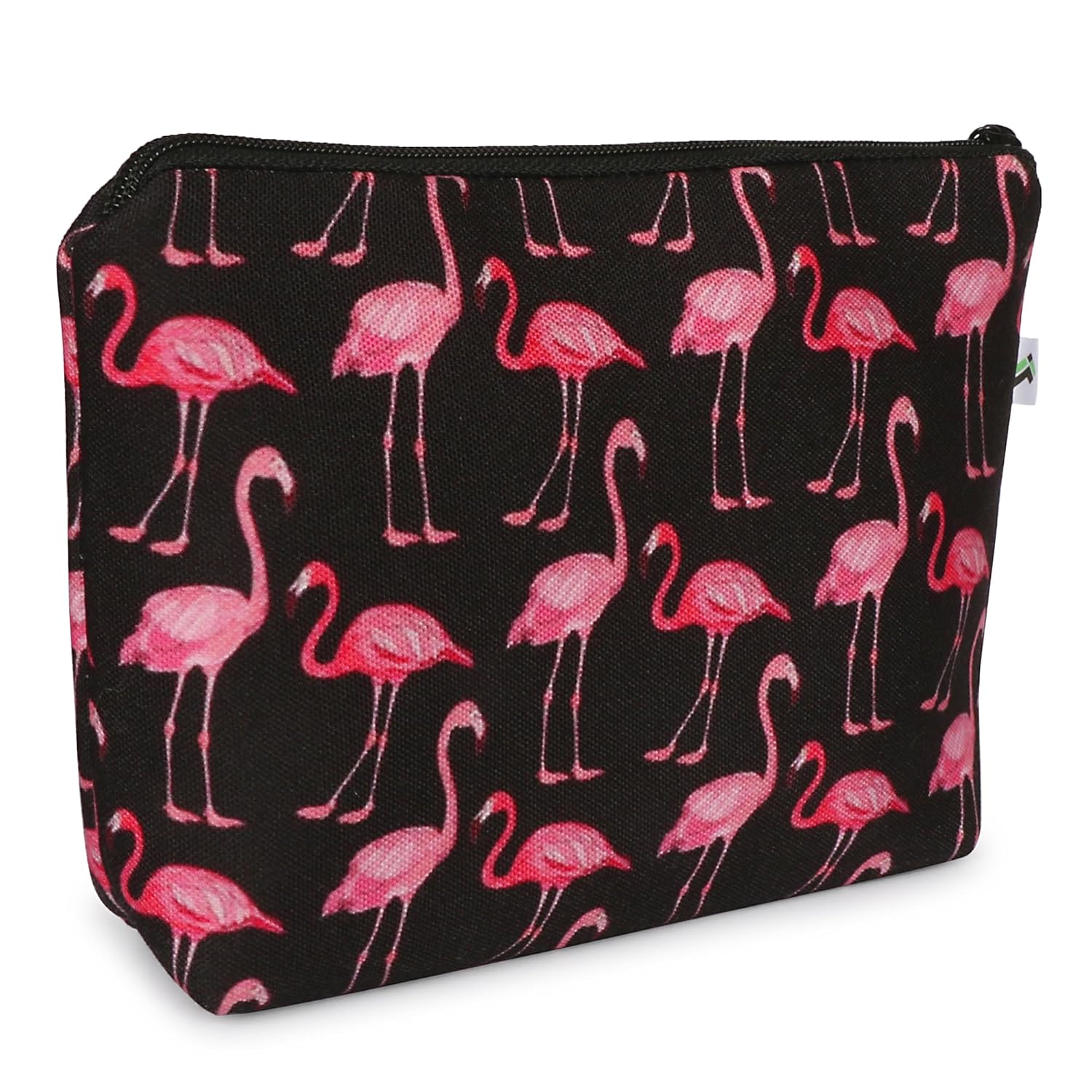 Jellify Black Flamingo Makeup Pouch for Girls Stylish & Compact Cosmetic Organizer for Travel & Daily Use - Image 3