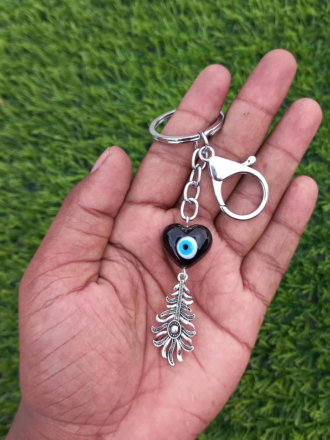 Lucky Evil Eye Keychain Eye Turkish Nazar Bead Keyring Good Luck Blessing Handbag Charm for Home Car Bag Purse Decoration, Blessing, Great Gift - Image 6