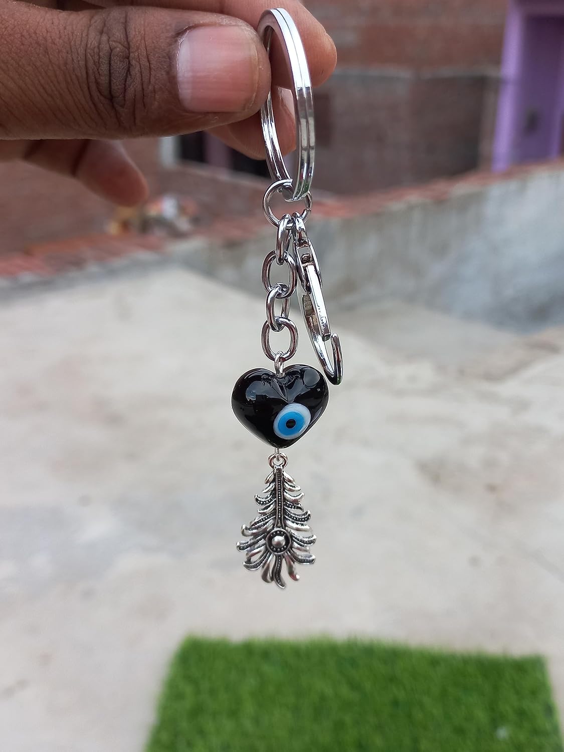 Lucky Evil Eye Keychain Eye Turkish Nazar Bead Keyring Good Luck Blessing Handbag Charm for Home Car Bag Purse Decoration, Blessing, Great Gift - Image 7