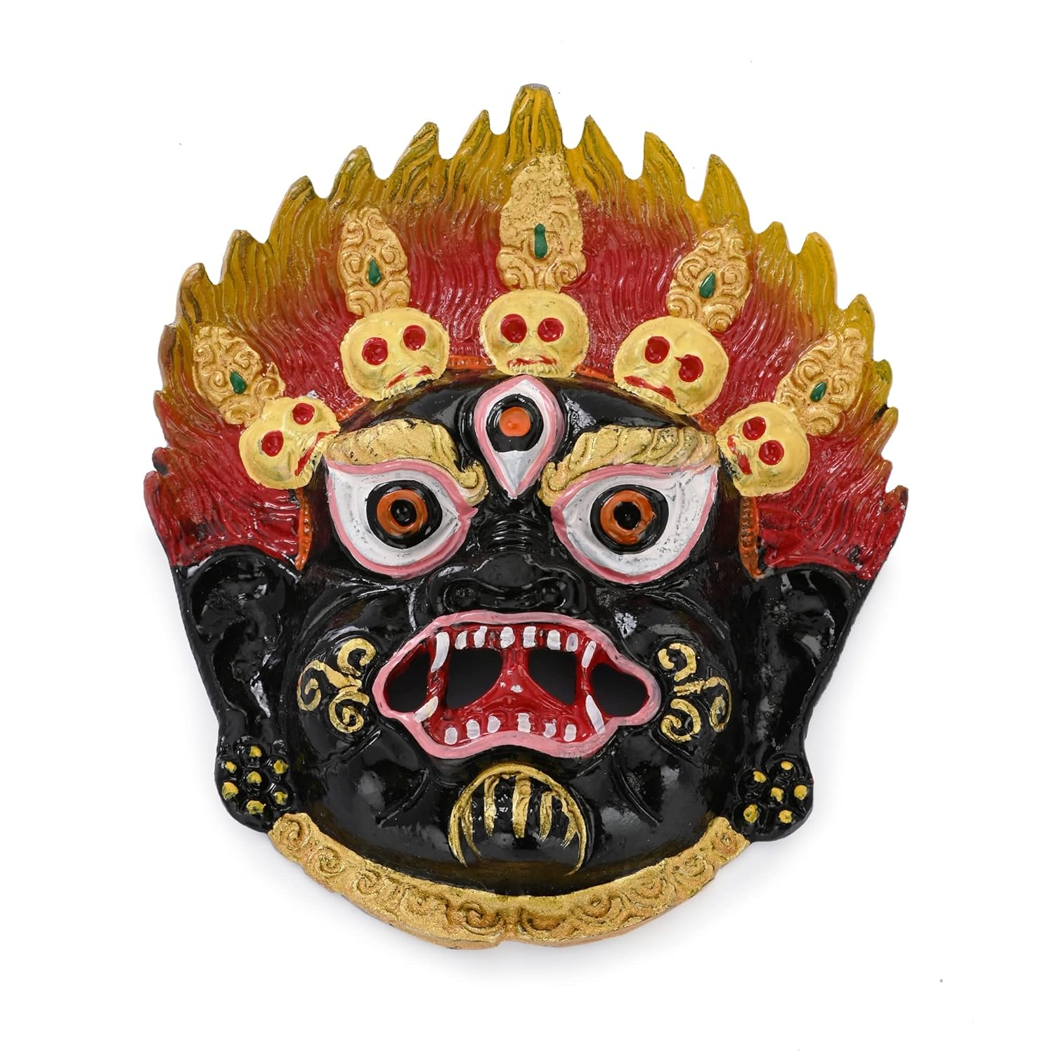 GELLON Mahakaal Face Mask Wall Hanging Nazar Battu, Protect Your Home Shop & Office Entrance (Pack Of 1) (pack of 1) - Image 2