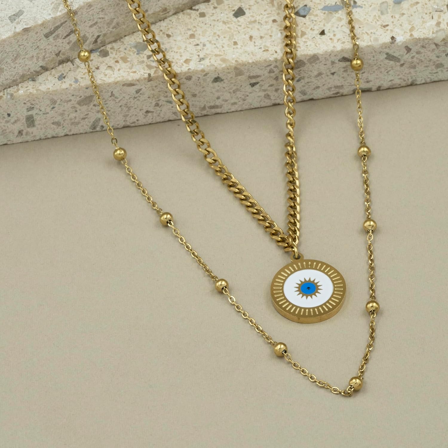 Artklim Gold Plated Pendant Necklace for Women & Girls - Image 4