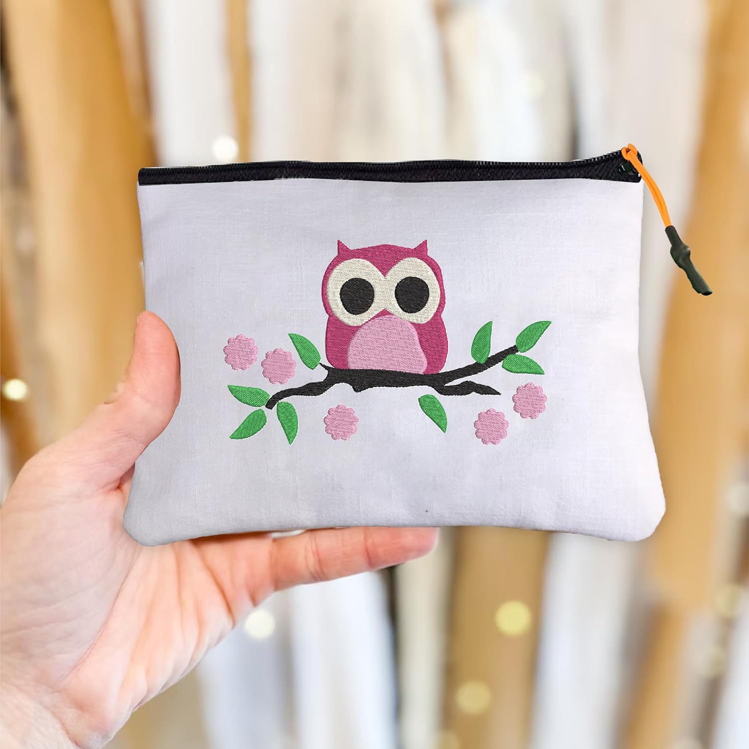 ISEE 360 Embroidery Pouches for Women Eco Friendly| Gifting|Owl Embroidered Purse|College Students|Girls - Image 4