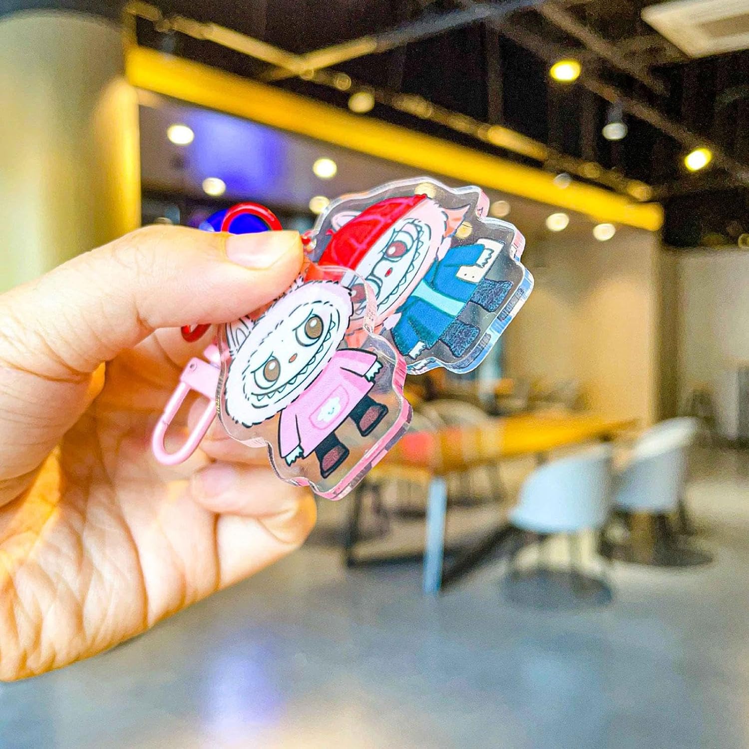 MERISHOPP® Cartoon Keychain Key Holder Funny Hanging Ornament for Backpack Wallet Decor Style A|Clothing, Shoes & Accessories | Womens Accessories | Key Chains, Rings & Finders - Image 10