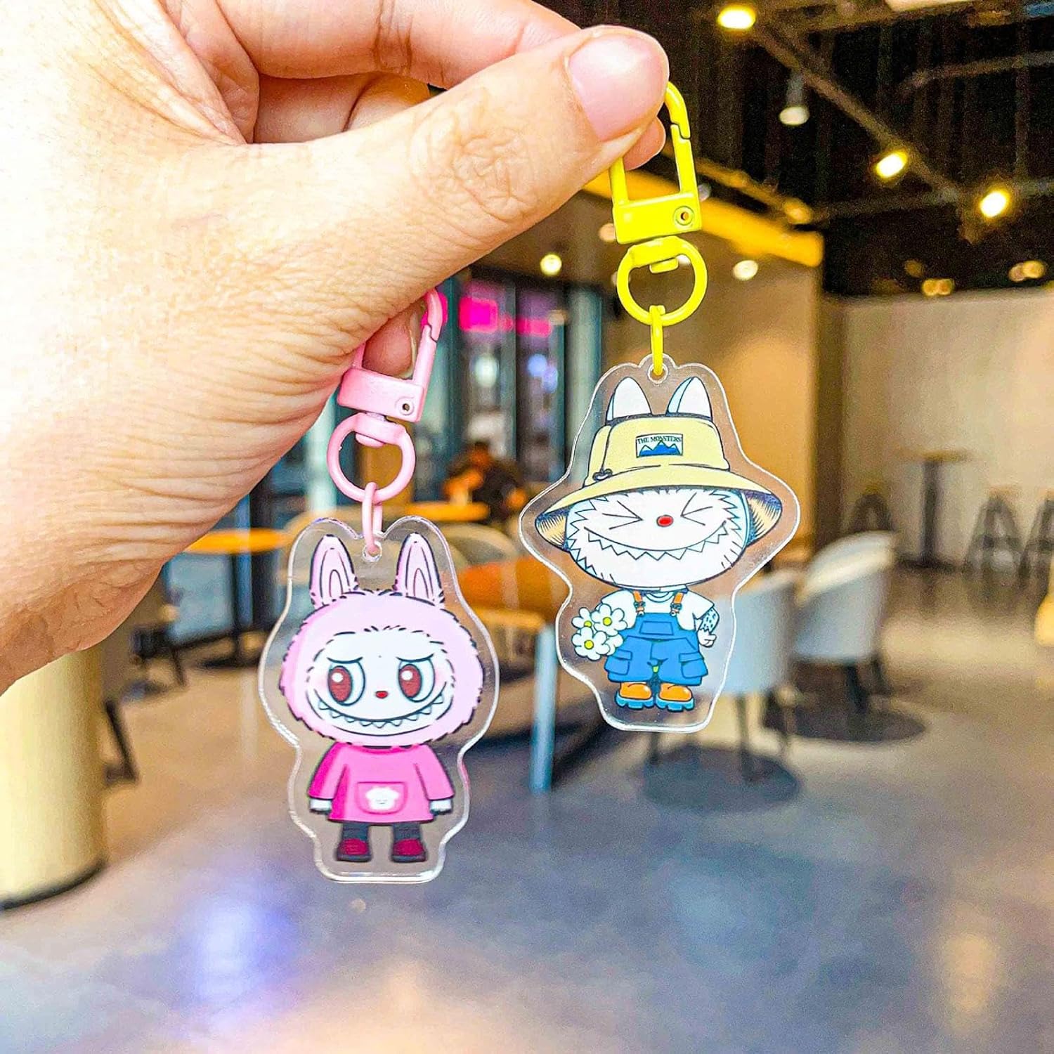 MERISHOPP® Cartoon Keychain Key Holder Funny Hanging Ornament for Backpack Wallet Decor Style A|Clothing, Shoes & Accessories | Womens Accessories | Key Chains, Rings & Finders - Image 7